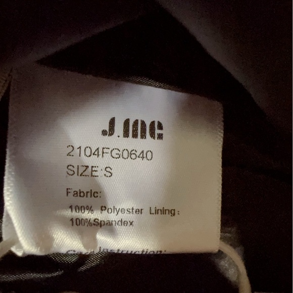 J.ING Abbas Black Double-Breasted Tweed Coat Jacket Blazer Size Small NWT - Picture 10 of 11